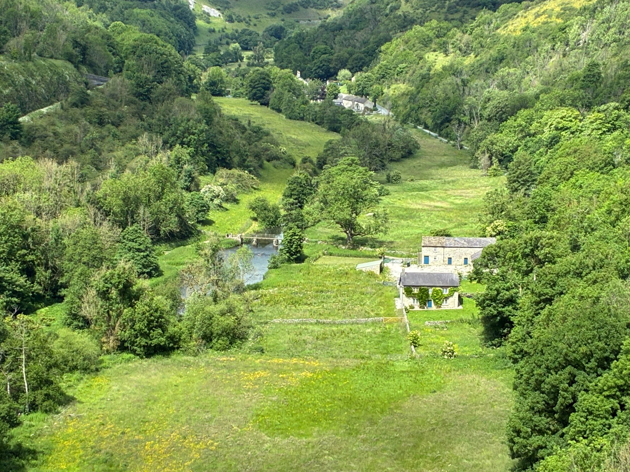 View across Monsal Valley in the Peak District National Park.
