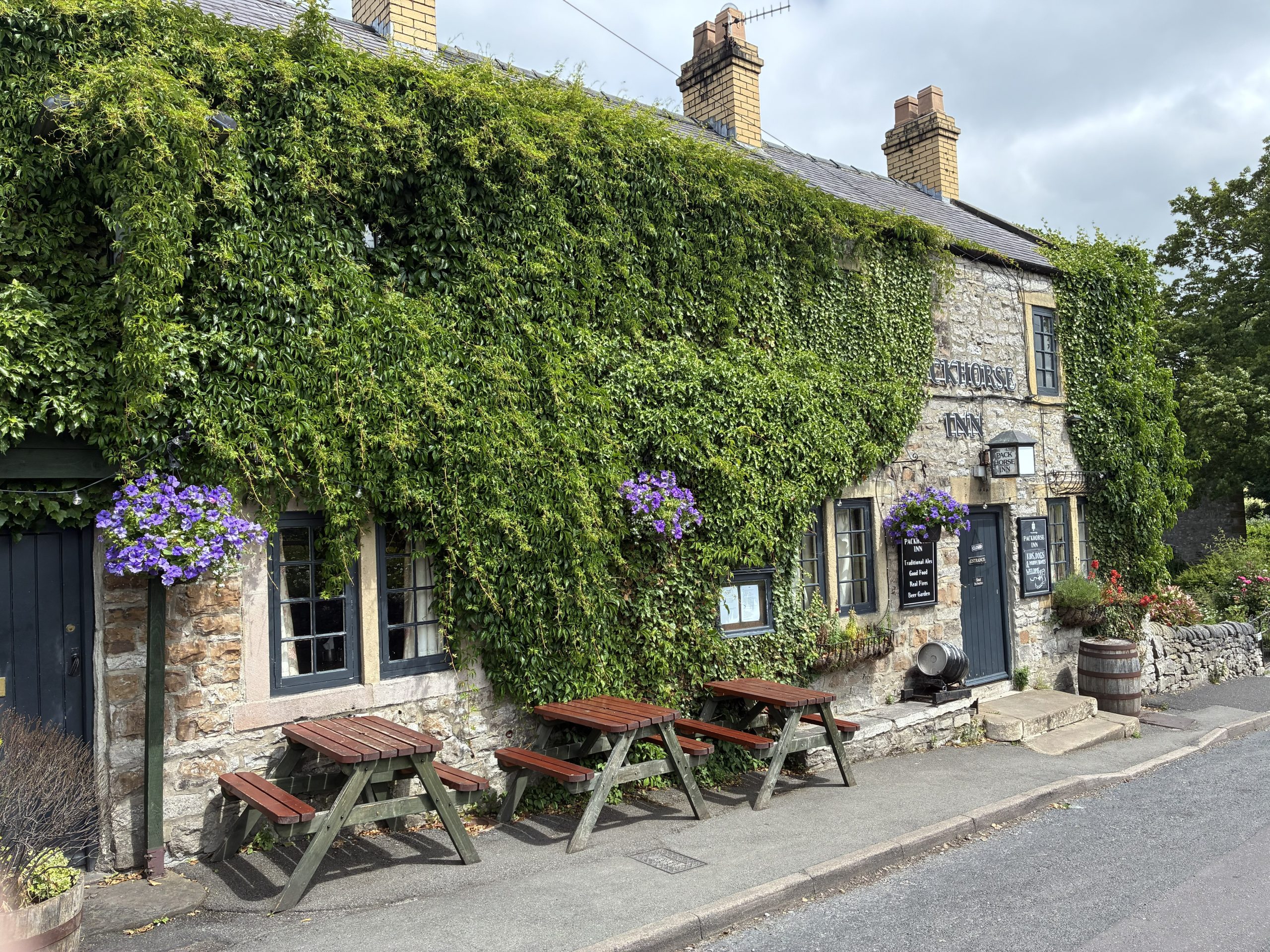 The Packhorse Inn in Little Longstone, Peak District.