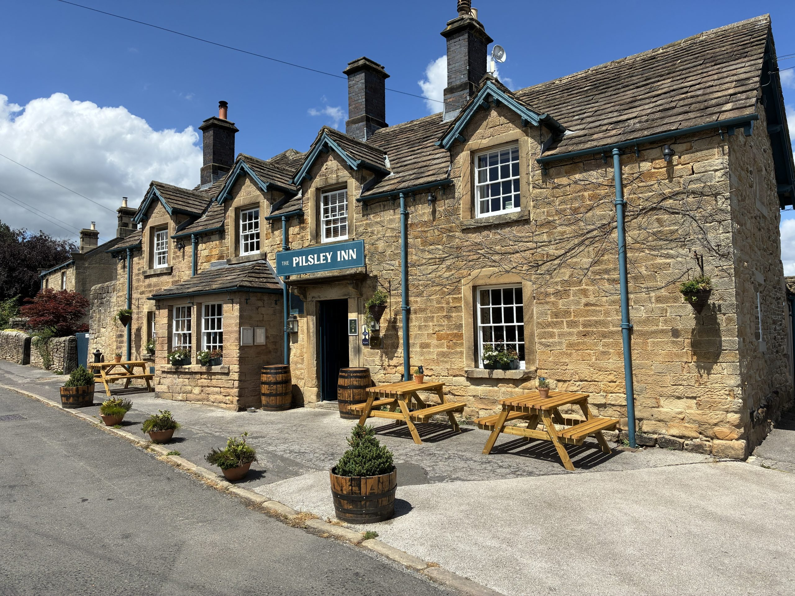 The Chatsworth Area featuring The Devonshire Arms in the village of Pilsley, Peak District.