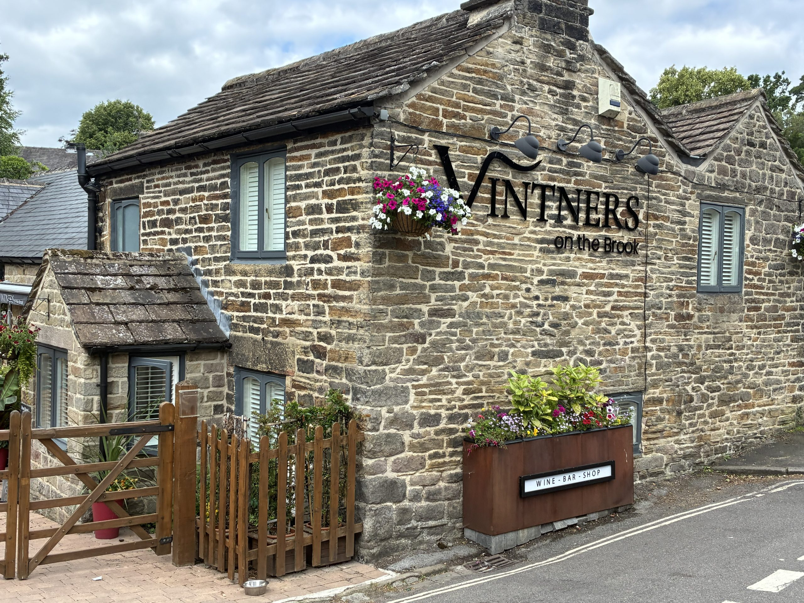 Vintners on the Brook restaurant and wine bar in Hathersage, Peak District