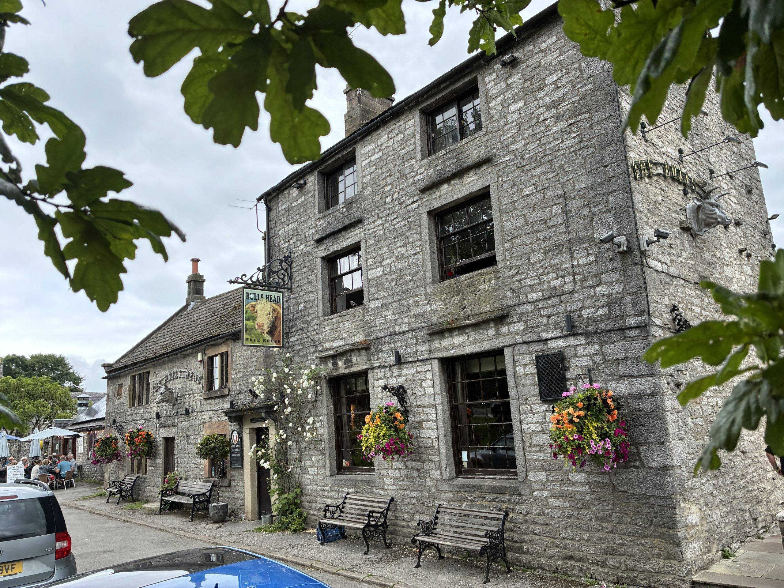 Explore the White Peak – The Bull's Head pub in the picturesque village of Monyash, Peak District.