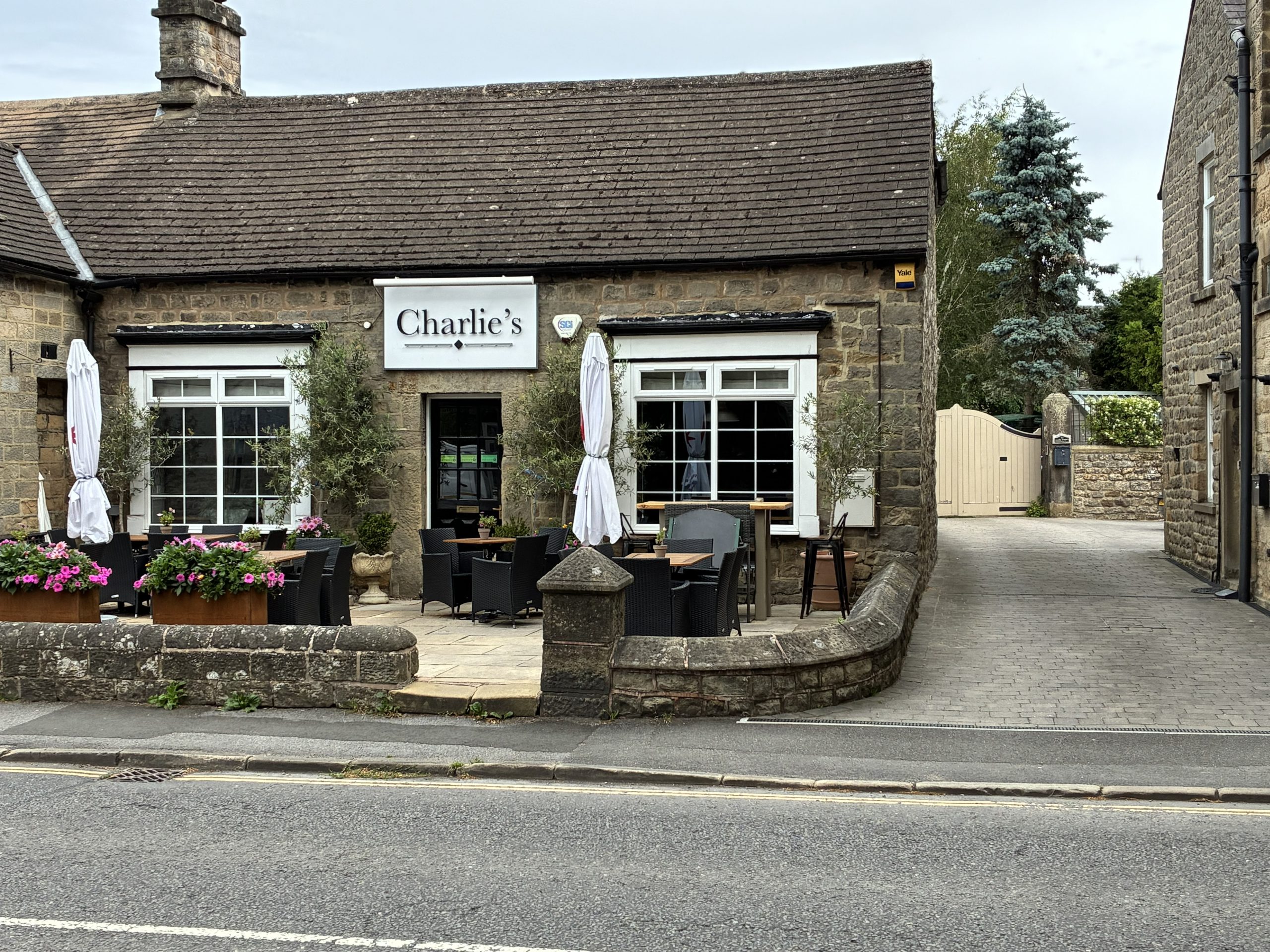 Charlie's Bistro restaurant in Baslow, Peak District