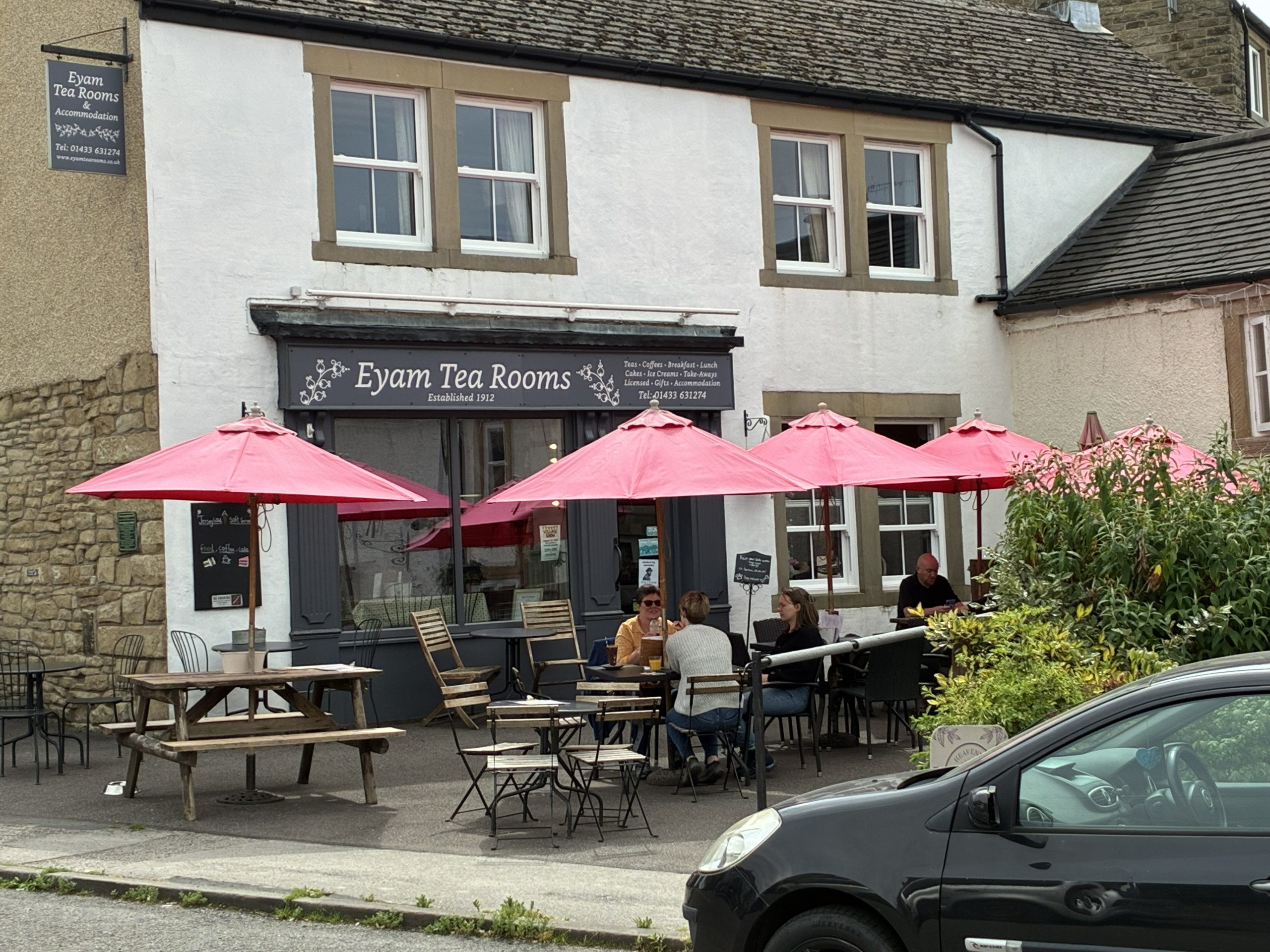Eyam Tea Rooms café in Eyam, Peak District