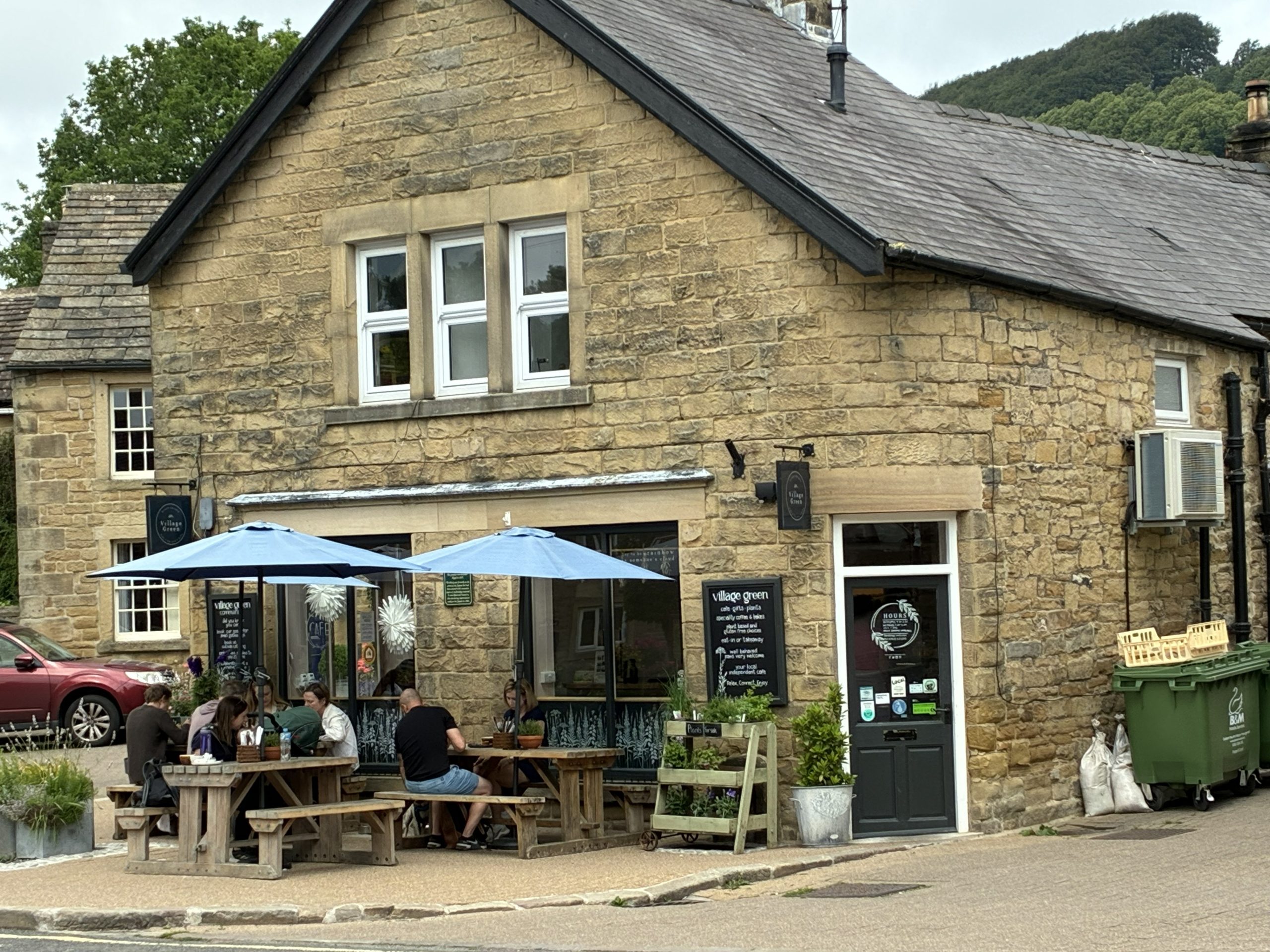 The Village Green café and restaurant in Eyam, Peak District