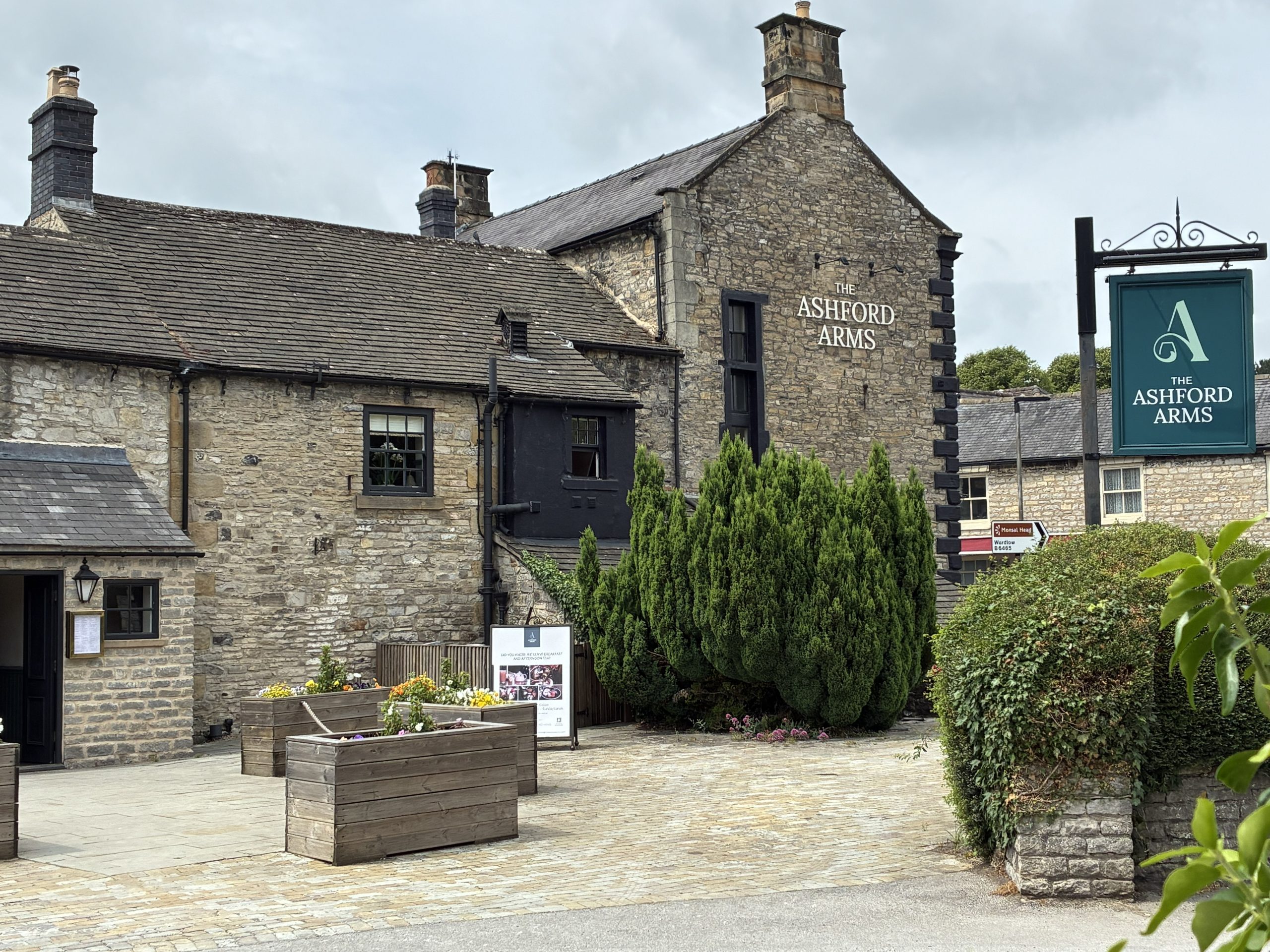 The Ashford Arms country pub and restaurant in Ashford-in-the-Water, Peak District