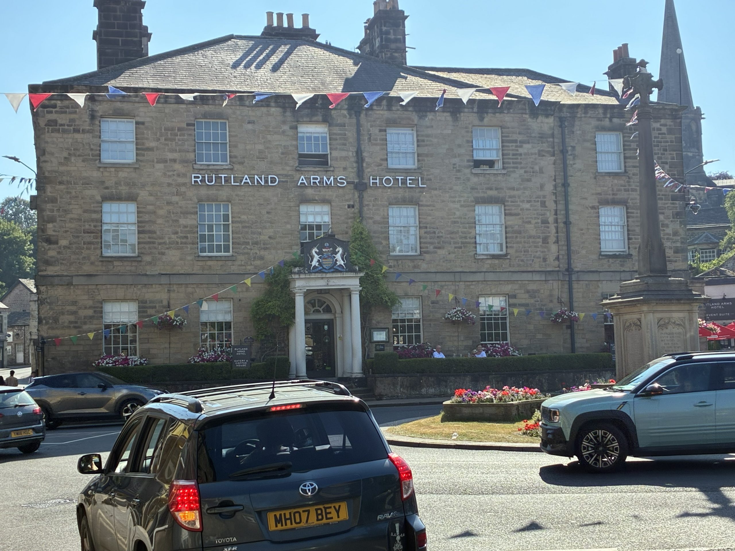 The Rutland Arms Hotel restaurant and bar in Bakewell, Peak District