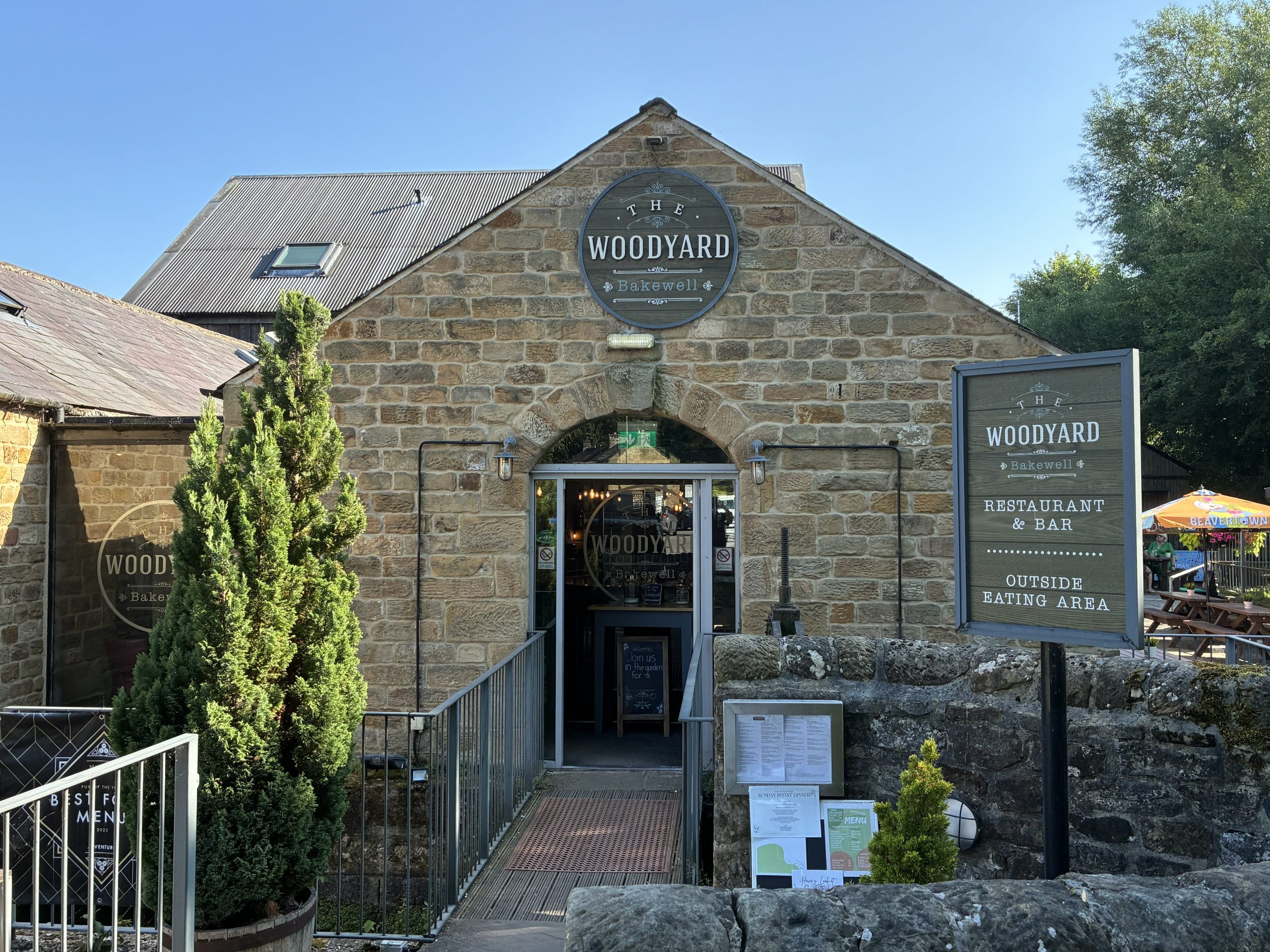 The Woodyard restaurant and bar in Bakewell, Peak District