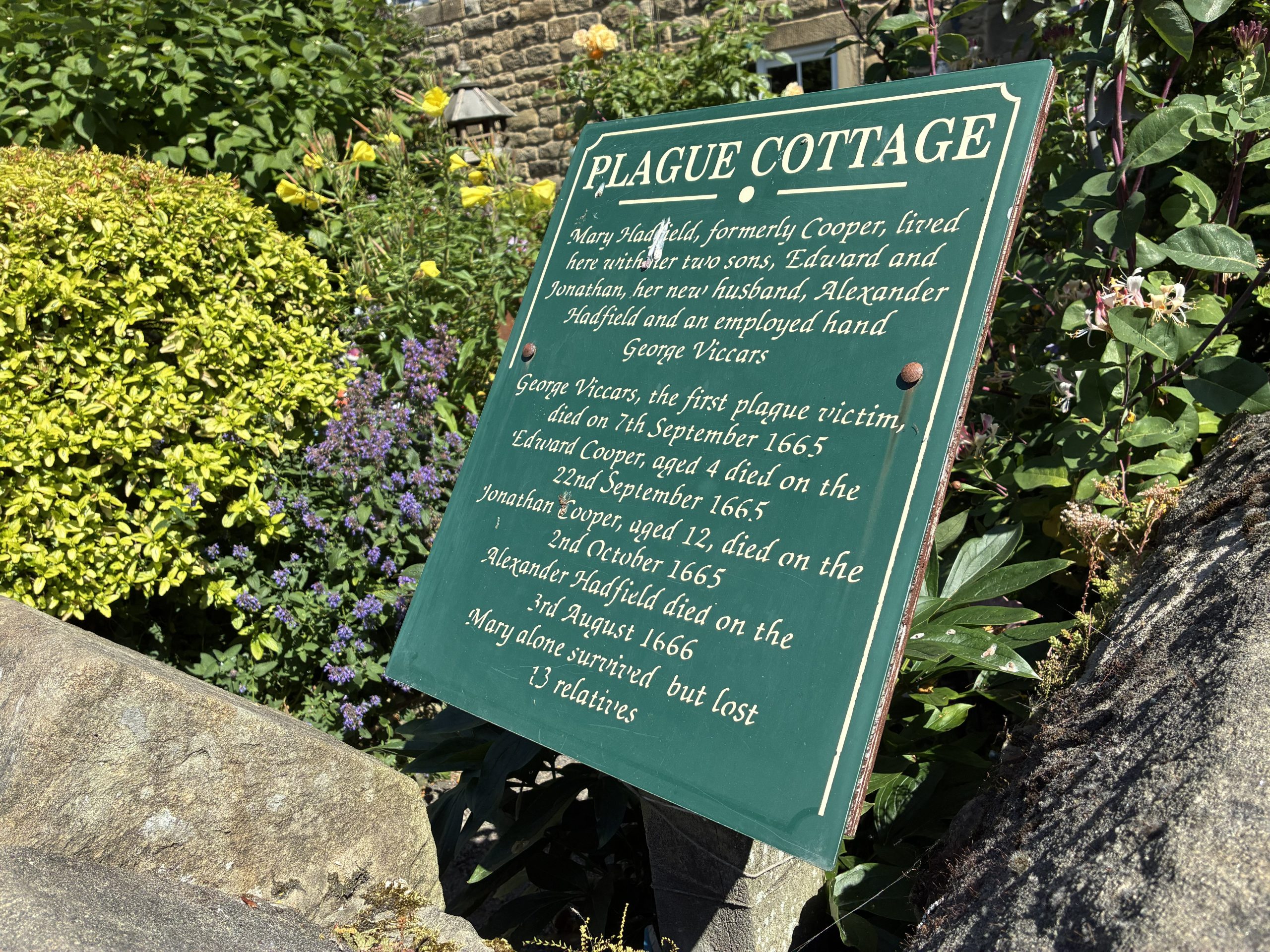 The Plague Cottages in Eyam, Peak District